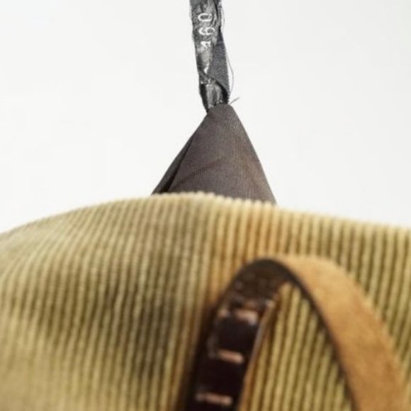 PREOWNED Fendi Tote Bag in Beige Corduroy - Picture 11 of 16